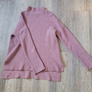 SO pink chunky knit sweater